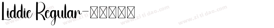 Liddie Regular字体转换